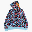 Bape Store Chicago Separate Shark Full Zip Hoodie Multicolor