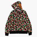 Bape Store Dubai Separate Shark Full Zip Hoodie Multicolor