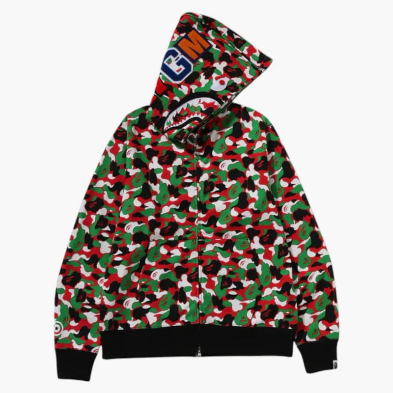 Bape Store Dubai Separate Shark Full Zip Hoodie Multicolor