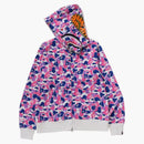 Bape Store Guangzhou Separate Shark Full Zip Hoodie Multicolor