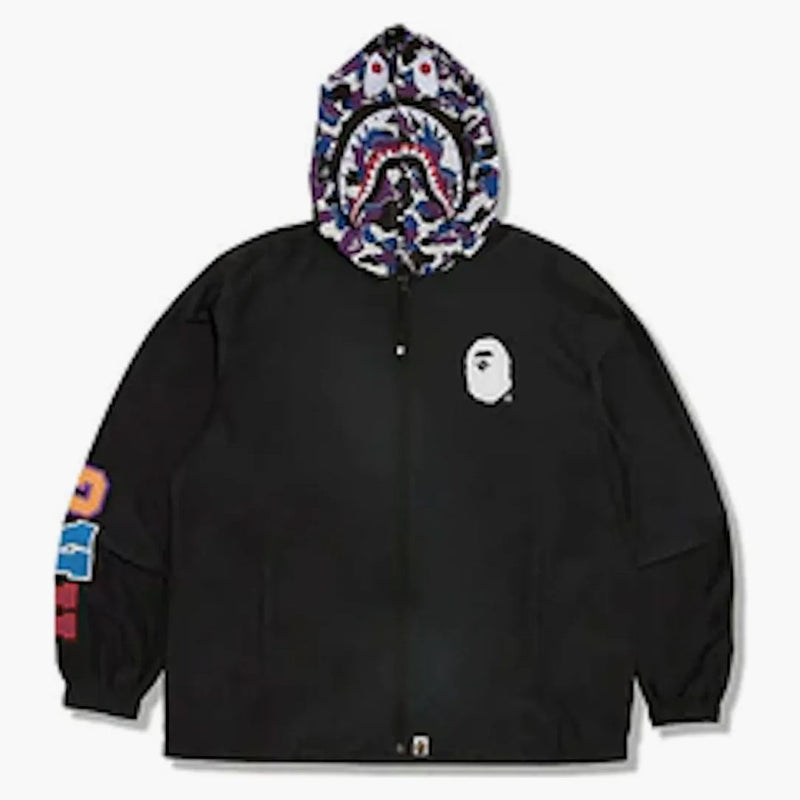 Bape Store Hong Kong 16th Anniversary Shark Windbreaker Giacca Black