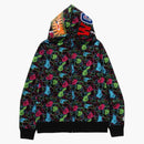 Bape Store Las Vegas Separate Shark Full Zip Hoodie Multicolor