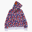 Bape Store London Separate Shark Full Zip Hoodie Multicolor