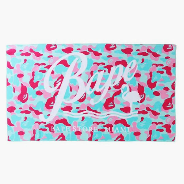BAPE Store Miami Beach Toall Pink/Blue