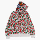 Bape Store Milan Separate Shark Full Zip Hoodie Multicolor