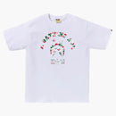 Bape Store Milan Shark College Tee White