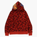 Bape Store Rakuten Fashion Separate Shark Full Zip Hoodie Red