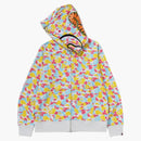 Bape Store Sanya Separate Shark Full Zip Hoodie Multicolor