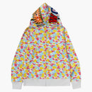Bape Store Sanya Separate Shark Full Zip Hoodie Multicolor