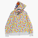 Bape Store Sanya Separate Shark Full Zip Hoodie Multicolor