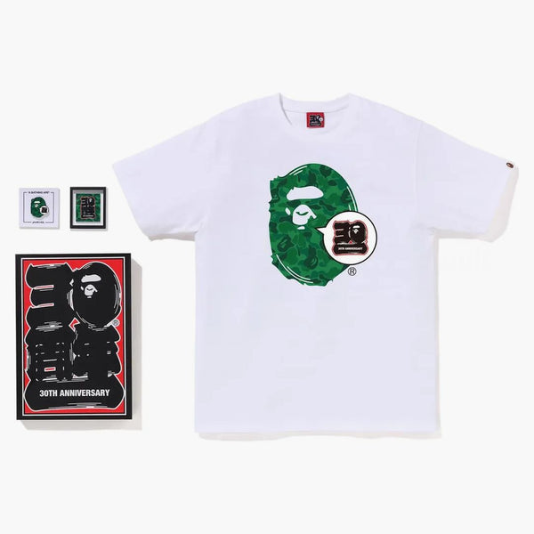 Bape Store Shibuya Bape 30th Anniversary Ape Head Tee Set White