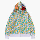 Bape Store Wuxi Separate Shark Full Zip Hoodie Multicolor