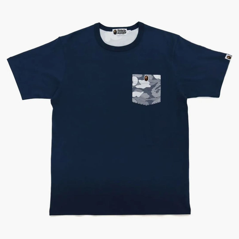 BAPE STRIPE ABC Camo Kapesní čaj Navy