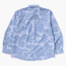 Bape Stripe Camo Relaxed Fit Shirt Blue