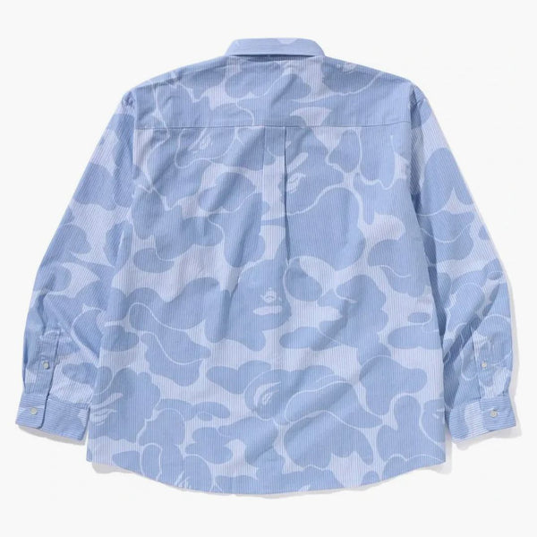 Bape Stripe Camo Relaxed Fit Shirt Blue