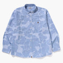 Bape Stripe Camo Relaxed Fit Shirt Blue