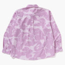 Bape Stripe Camo Relaxed Fit Shirt Purple