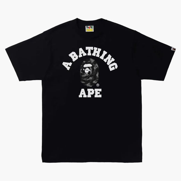Bape ictus camo college tè nero/nero
