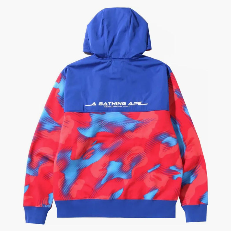Bape Stroke Camo Relaxed Fit Zip Hoodie Red