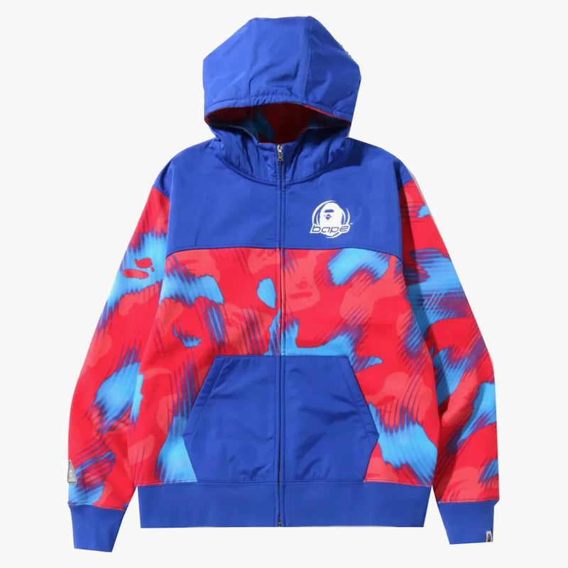 Bape Stroke Camo Relaxed Fit Zip Hoodie Red
