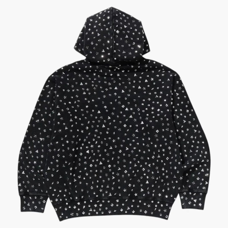 Logo Bape Studded uvolněné fit svetrover mikiny černé