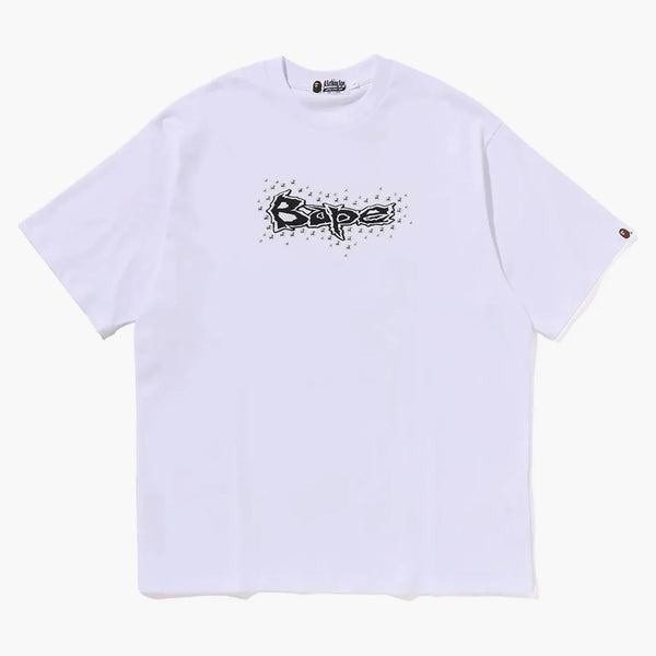 BAPE SCEDS BAPE LOGO RELAWED FIT TEE WHITE