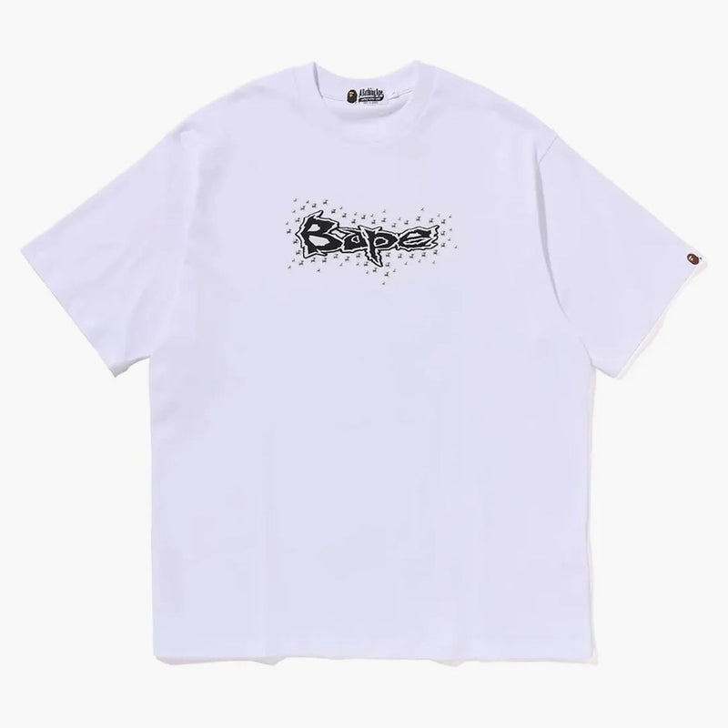 BAPE SCEDS BAPE LOGO RELAWED FIT TEE WHITE