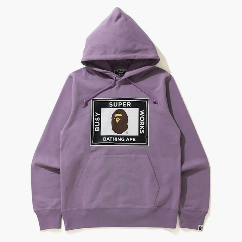 Bape Super Busy Works Pullover Hoodie Purple