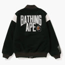 Bape Switch Shoulder Varsity Jacket Green