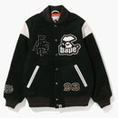 Bape Switch Shoulder Varsity Jacket Green