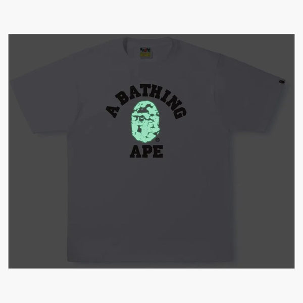 Bape text code Camo College Tee White