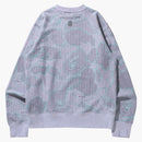 Bape text code Camo Crewneck Gray