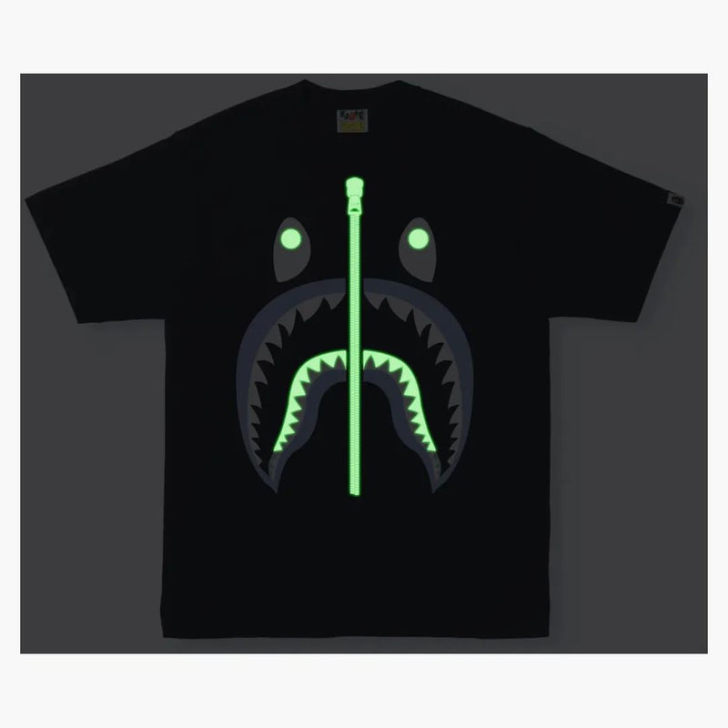 Bape text code camo shark tea black