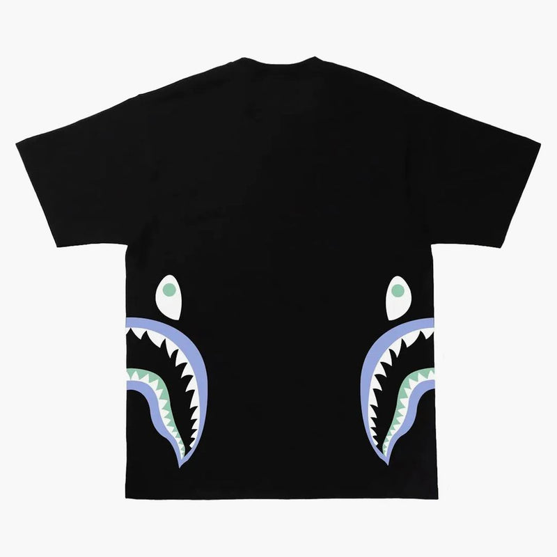 Bape text code Camo Side Shark Tea Black