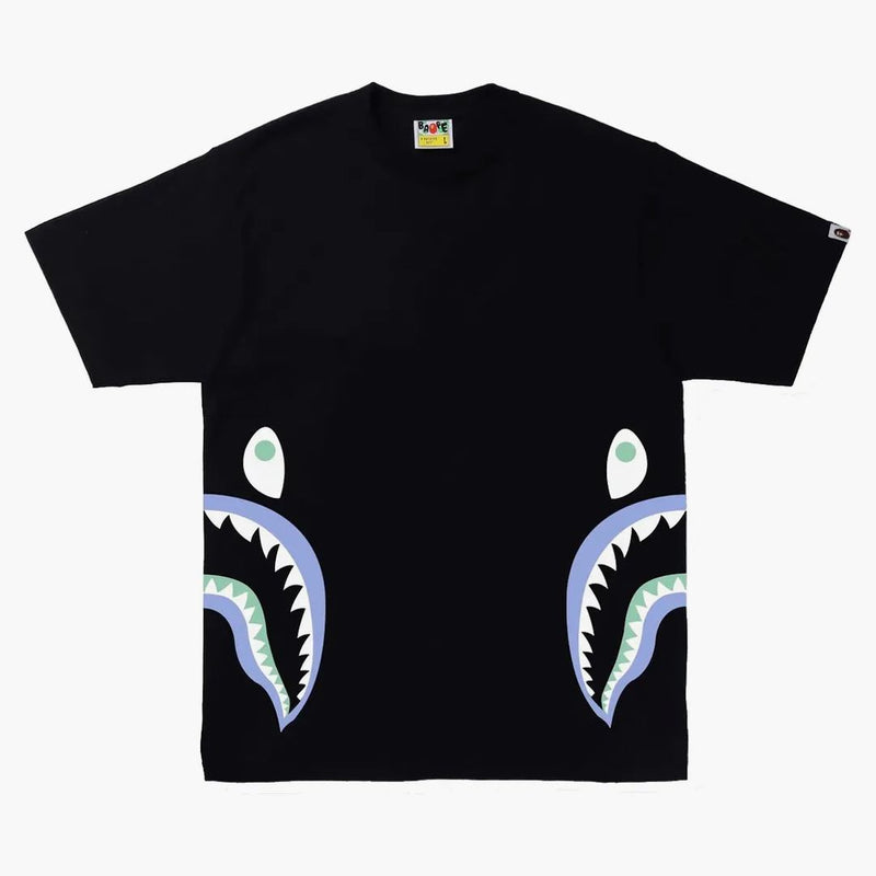 Bape text code Camo Side Shark Tea Black