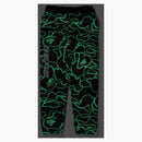 Bape text code camo sweatpants black