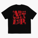 Bape text graphic tea black