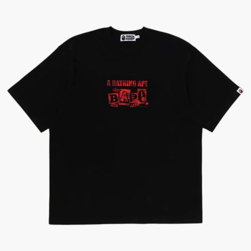 Bape Text Graphic Tea Black