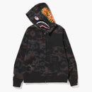 Bape Thermography Shark Full Zip Soodie Negro
