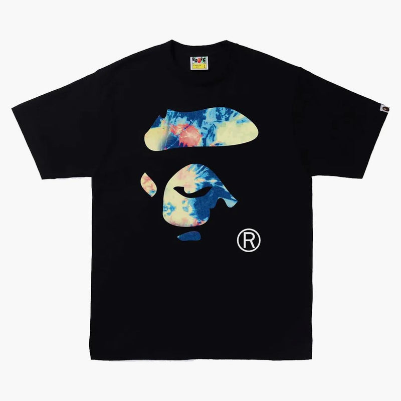Bape Tie Dye Ape Face Tea Black/Multi
