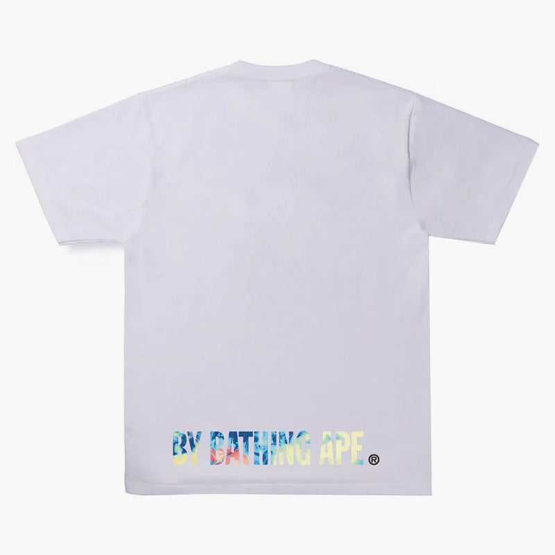 Bape Tie Dye Ape Face Tee White/Multi