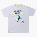 Bape Tie Dye Ape Face Tee White/Multi