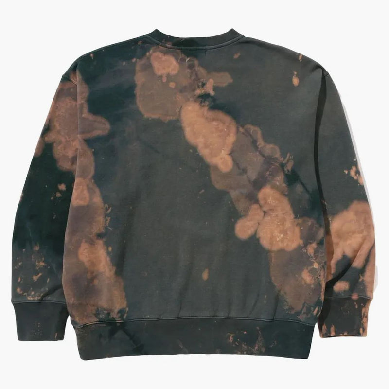 Bape Tie Dye Ape Head Relaxed Fit Crewneck Sweatshirt Beige