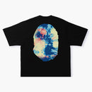 BAPE TIE TIE DYE BIG APE HEAD TEA ČERNÁ/MULTI
