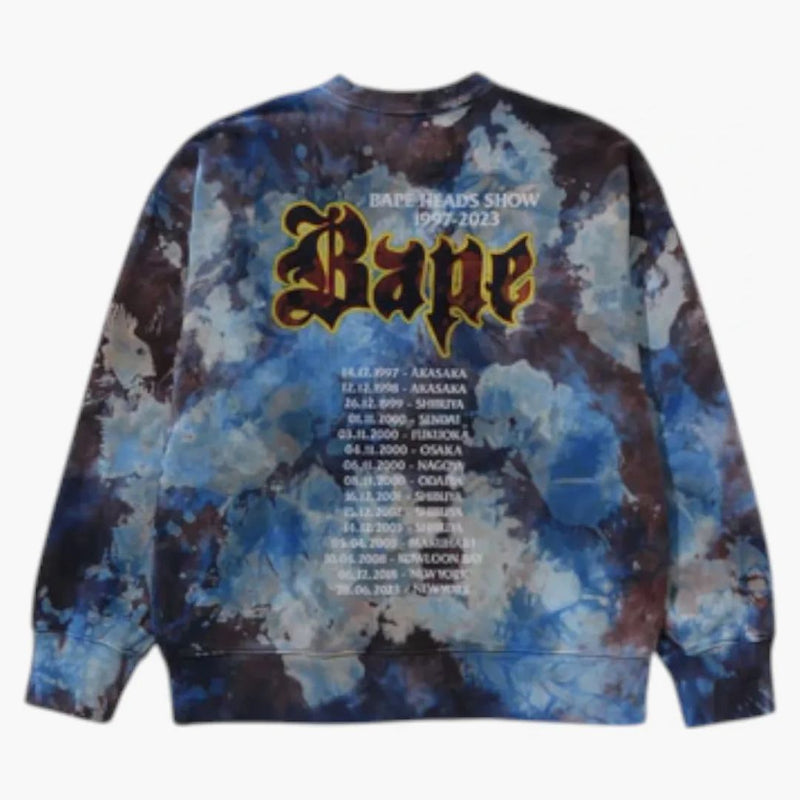BAPE TIE DYE DYE BOOMBOX CREWNECK Multicolor