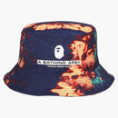 Bape Tie Dye Bucket has Navy