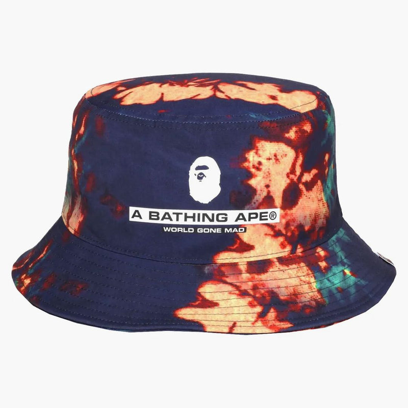 Bape Tie Dye Bucket has Navy