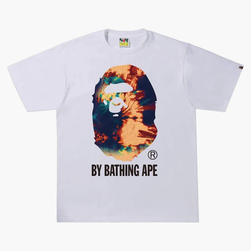 BAPE TIE DYE BYLOVÁNÍ APE TEE TEE WHITE/Navy
