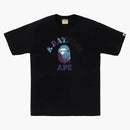 Bape Tie Dye College Tee Black/black