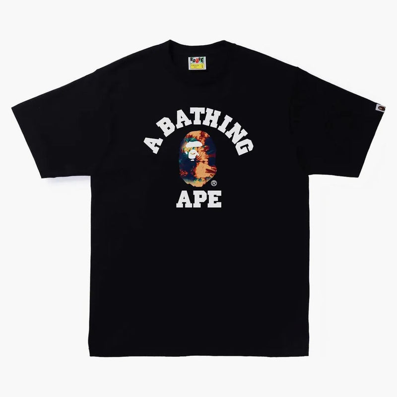 Bape Tie Tie Dye College Tea Black/Navy